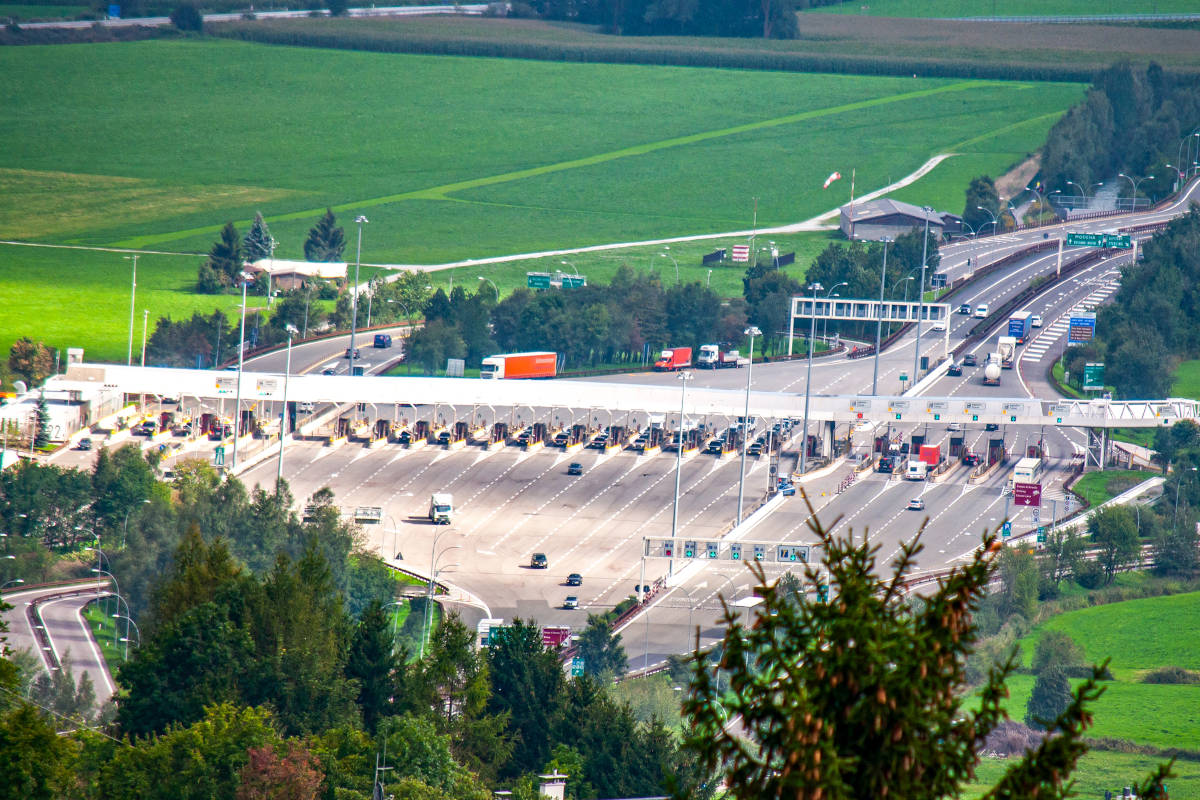 Mautstelle auf der Brennerautobahn