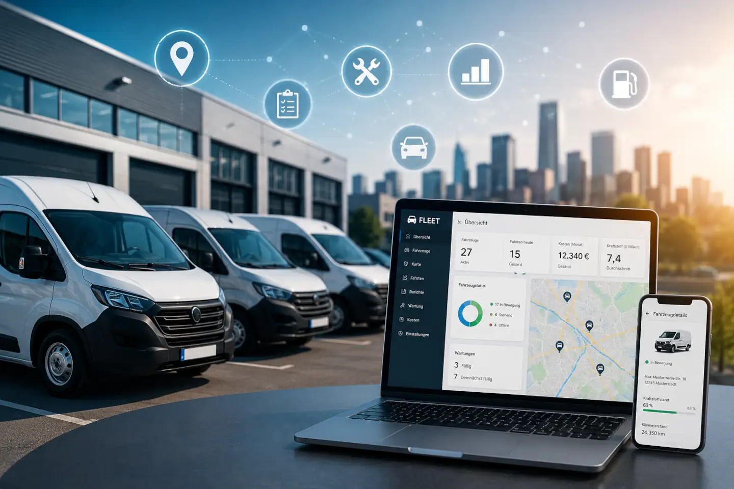 Digitales Fuhrparkmanagement: So lassen sich Fahrzeuge effizient verwalten